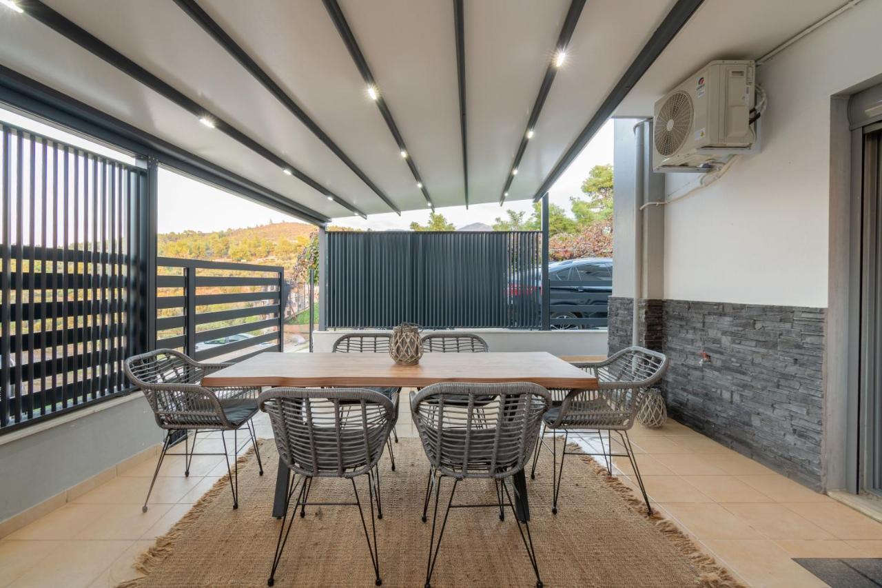 Sithoniars Luxury Ground Floor Apartment With Private Garden Neos Marmaras Luaran gambar