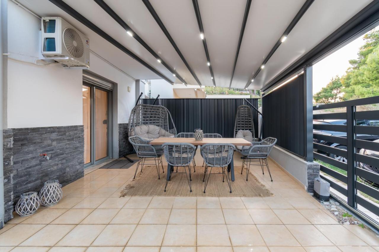 Sithoniars Luxury Ground Floor Apartment With Private Garden Neos Marmaras Luaran gambar